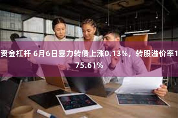 资金杠杆 6月6日塞力转债上涨0.13%，转股溢价率175.61%