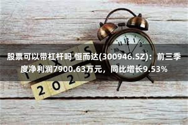 股票可以带杠杆吗 恒而达(300946.SZ)：前三季度净利润7900.63万元，同比增长9.53%