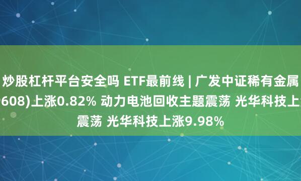 炒股杠杆平台安全吗 ETF最前线 | 广发中证稀有金属ETF(159608)上涨0.82% 动力电池回收主题震荡 光华科技上涨9.98%